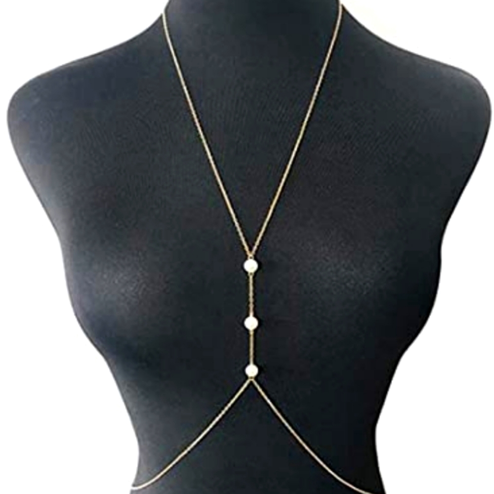 💫Pearl&Gold Body Chain